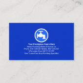 Gold Rooftop Faucet Plumbing Icons 名刺 (裏面)