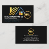 Gold Rooftop Home Moved By Truck 名刺 (正面/裏面)