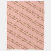 gold-rose chain blanket フリースブランケット (正面)