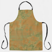 Gold & Rose Floral & Plaid エプロン (正面)