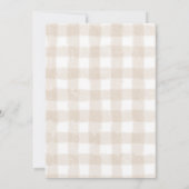 Gold Santa Baby Shower Clothes Christmas Floral 招待状 (裏面)