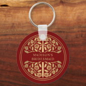 Gold Scarlet Sword Bridesmaid Royal Wedding Gift キーホルダー (正面)