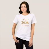 Gold Script Class of 2026 Modern  トライブレンドＴシャツ (正面全面)