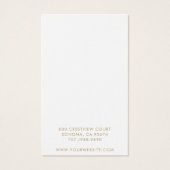 Gold Script Type Jewelry Earring Display Card (裏面)