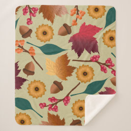 Gold Shimmer Autumn Sherpa Blanket シェルパブランケット