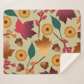 Gold Shimmer Autumn Sherpa Blanket シェルパブランケット (正面(横))