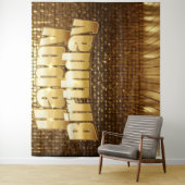 Gold Shimmer Birthday Backdrop Party Decoration タペストリー (インサイチュ)