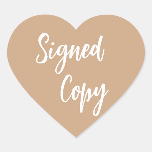 Gold Signed copy ハートシール (正面)