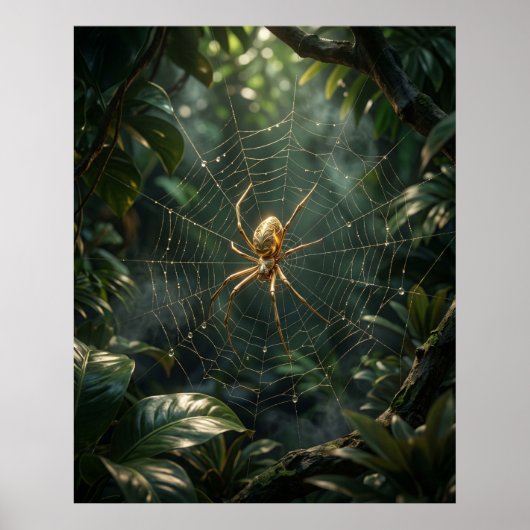Gold Silk Spider Web ポスター (正面)