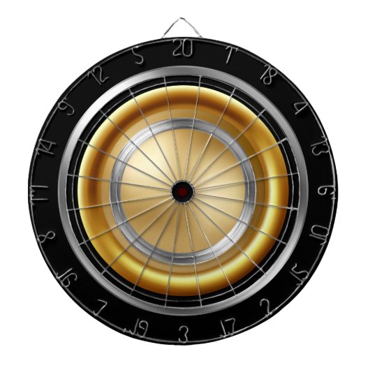 Gold, Silver & Black ダーツボード (正面)