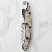 Gold Silver Black Balloons New Year Celebration ソムリエナイフ (正面)