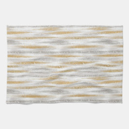 Gold Silver Christmas Celebration キッチンタオル