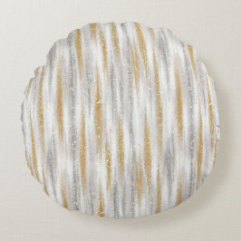 Gold Silver Christmas Celebration ラウンドクッション