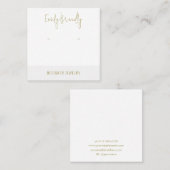 Gold Silver Jewelry Earring Display Business Card スクエア名刺 (正面/裏面)