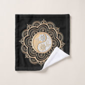 Gold & Silver Mandala バスタオルセット (ウォッシュタオル)