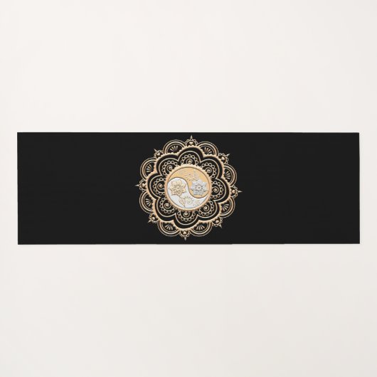 Gold & Silver Mandala ヨガマット (裏面(横))