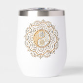 Gold & Silver Mandala water bottle (正面)
