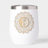 Gold & Silver Mandala water bottle (背面)