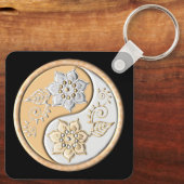 Gold & Silver Yin Yang  キーホルダー (裏面)