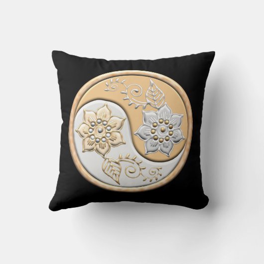 Gold & Silver Yin Yang  クッション (裏面)