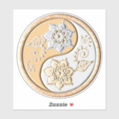 Gold & Silver Yin Yang シール (シート)