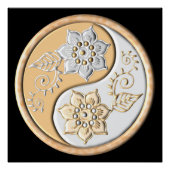 Gold & Silver Yin Yang  ポスター (正面)