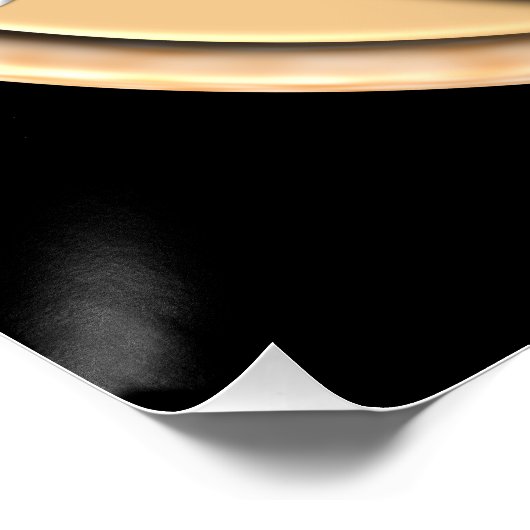 Gold & Silver Yin Yang  ポスター (コーナー)