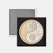 Gold & Silver Yin Yang  マグネット (正面/裏面)