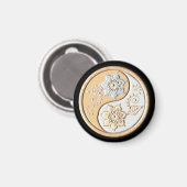 Gold & Silver Yin Yang  マグネット (正面/裏面)