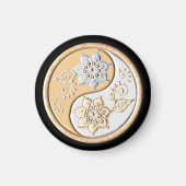 Gold & Silver Yin Yang  マグネット (正面)