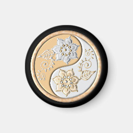 Gold & Silver Yin Yang  マグネット