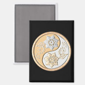 Gold & Silver Yin Yang  マグネット (正面/裏面)