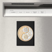 Gold & Silver Yin Yang  マグネット (インサイチュ (食洗機))