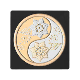 Gold & Silver Yin Yang  メタルプリント
