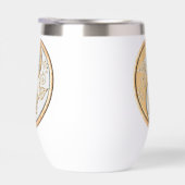 Gold & Silver Yin Yang water bottle (右面)