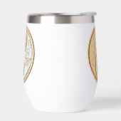 Gold & Silver Yin Yang water bottle (左面)