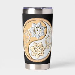 Gold & Silver Yin Yang water bottle 保温保冷タンブラー
