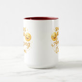 Gold “Smiles Look Amazing On You” Combo Mug マグカップ (中央)