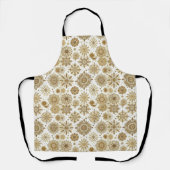 Gold snowflakes エプロン (正面)