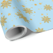 Gold Snowflakes  ラッピングペーパー (ロールコーナー)