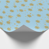 Gold Snowflakes  ラッピングペーパー (角)