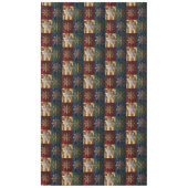 Gold Snowflakes on Image of Velvet テーブルクロス (正面)