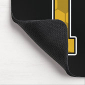 Gold Soccer Pattern Number 17 Jersey Player Unifor マウスパッド (コーナー)