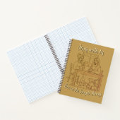 Gold Spiral Notebook, Jesus with Us Prayer Journal ノートブック (内部)