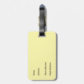 Gold Spiral Tie Dye Luggage Tag ラゲッジタグ (裏面縦)