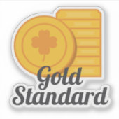 Gold Standard St Patrick's Day Gold Coins シール (正面)