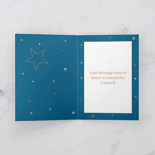 Gold Star 60th Birthday Card カード (内部)