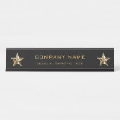 Gold Star Companyの会社の管理職 デスクネームプレート (正面)