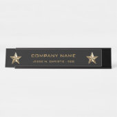 Gold Star Companyの会社の管理職 デスクネームプレート (正面)