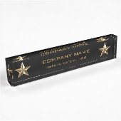 Gold Star Companyの会社の管理職 デスクネームプレート